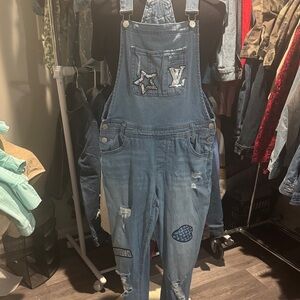 Stylish Blue Denim Overalls for Women